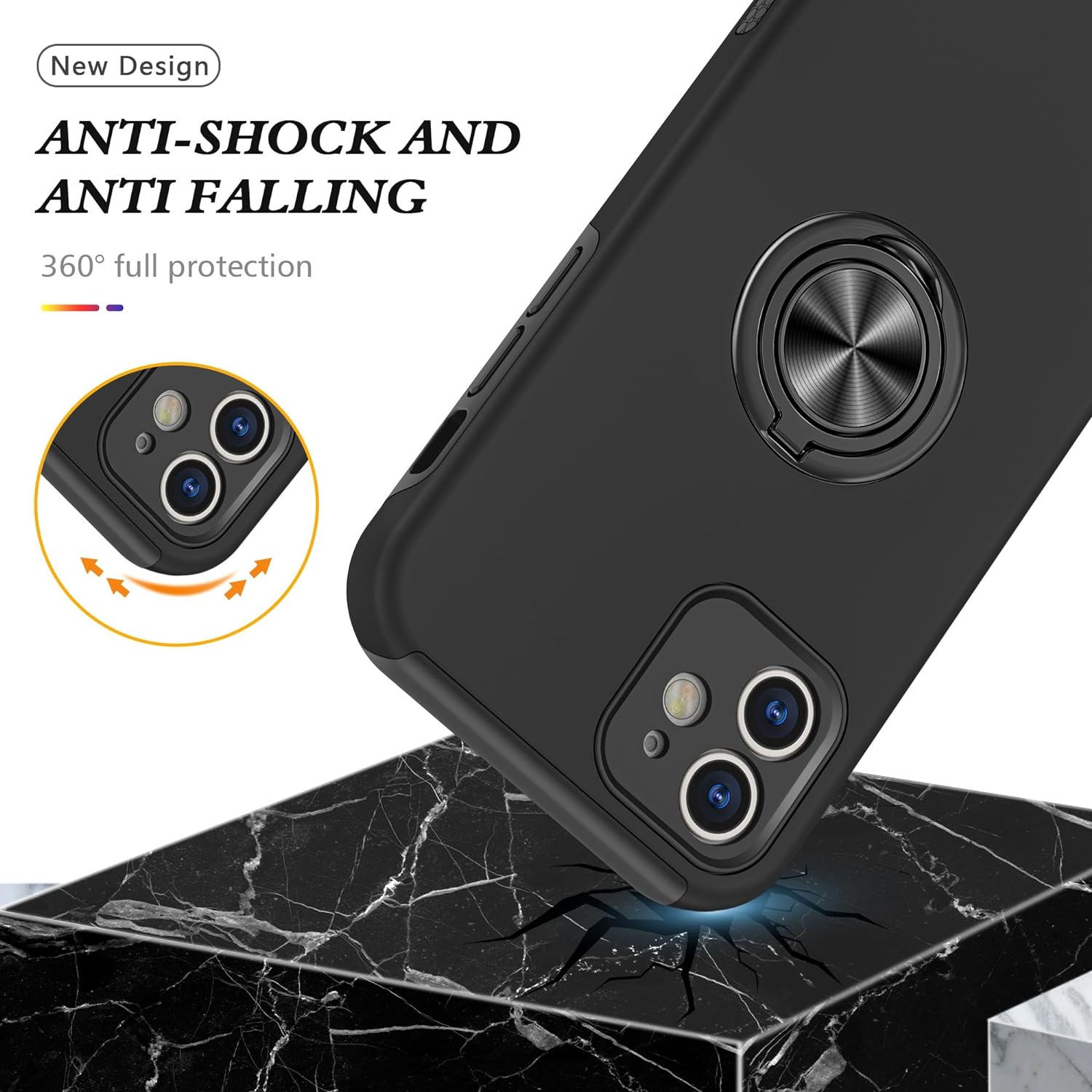 Coque hybride magnétique invisible pour iPhone 12 Mini Coque hybride magnétique invisible pour iPhone 12 Mini